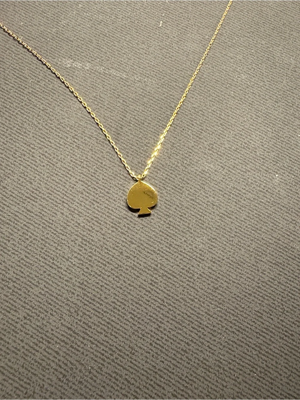 NWT kate spade gold-tone layered chain necklace with opal spade charm